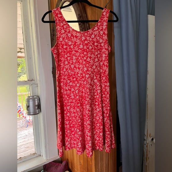 Floral Red Mini Dress - Picture 3 of 7